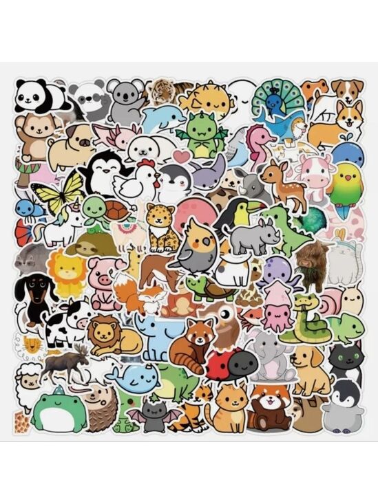 Hot Topic Other - 2/$10 Cute Animal 50 Piece Sticker Set